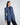 Blazer entallado cruzado para mujer