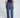 Pantalón fly front de cintura alta para mujer